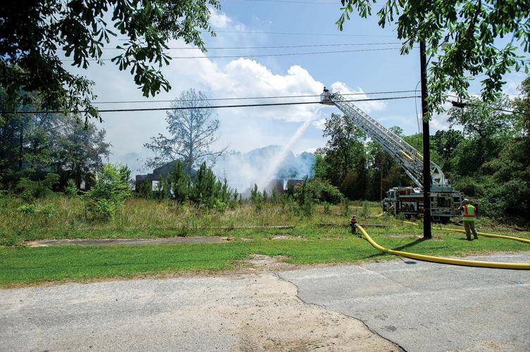 PHOTOS: Old Camp Hill School destroyed by fire