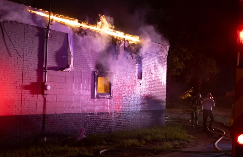 Photos: Firefighters battle blaze at McGhee Furniture Warehouse