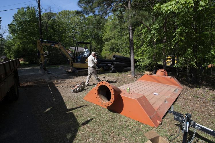 PHOTOS: Creek Road sewer repair
