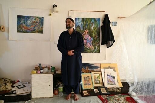 Since Taliban authorities returned to power, many artists have left Afghanistan, while Mohammad Younes Qane closed his gallery and now works from home