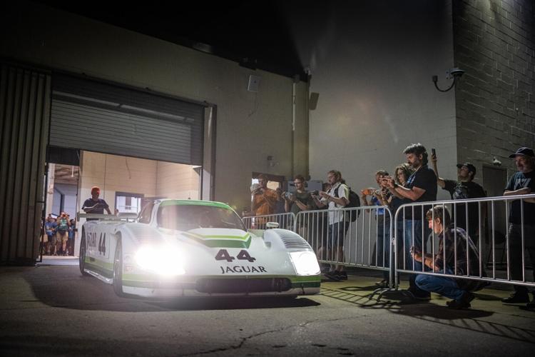 1987 Jaguar XJR-7/001 being presented at the Simeone Museum for the very first time.