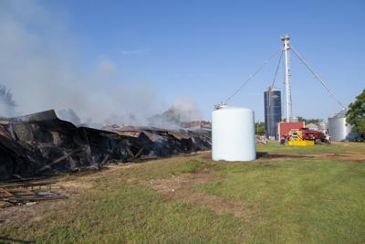 Fire destroys barn, hay on Redland Road