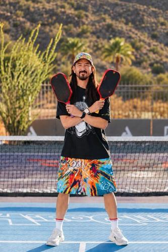 Steve Aoki shows off the Hiro and Hyro colorways of the limited-edition JOOLA x Steve Aoki HiROQUEST Perseus Pro V 16mm pickleball paddles. The collection, which also includes two Infinity Carbon table tennis rackets, drops October 6, 2026, exclusively ...