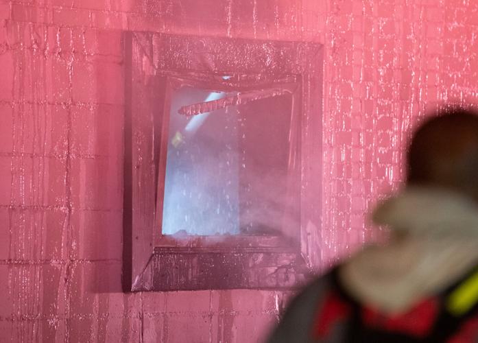 Photos: Firefighters battle blaze at McGhee Furniture Warehouse