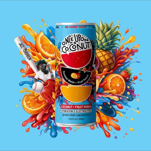 Once Upon a Coconut introduces its new Fruit Punch Coconut Water featuring professional baseball star Jazz Chisholm Jr.