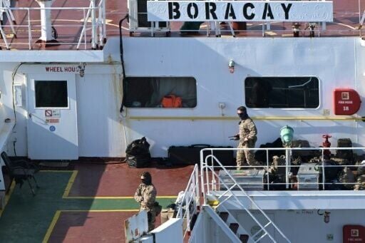 French forces boarded the Boracay thought to be part of a fleet of tankers used to transport Russian oil in violation of sanctions