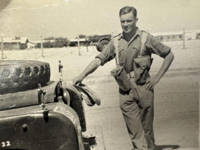 Retired army major takes to the skies for wing walk aged 94