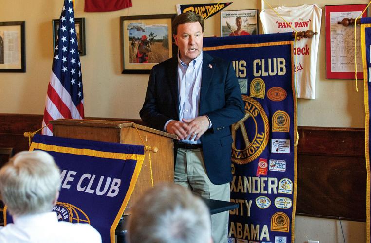 Mike Rogers talks DC happenings with Alexander City Kiwanis Club