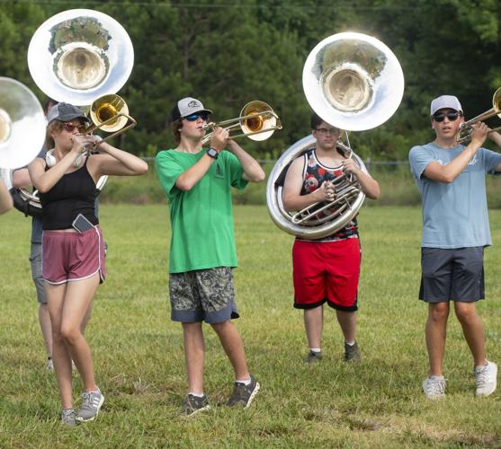 PHOTOS: Wetumpka High Pride of the Tribe Band prepares for halftime show