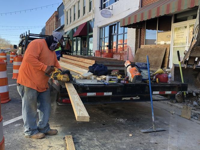 Downtown revitalization construction begins