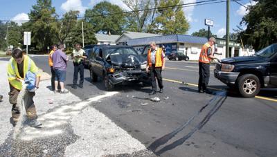 Two car accident clogs Cherokee Road