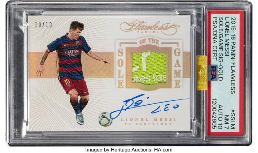 Ultra-rare signed Lionel Messi trading card sells for £411,000 at auction