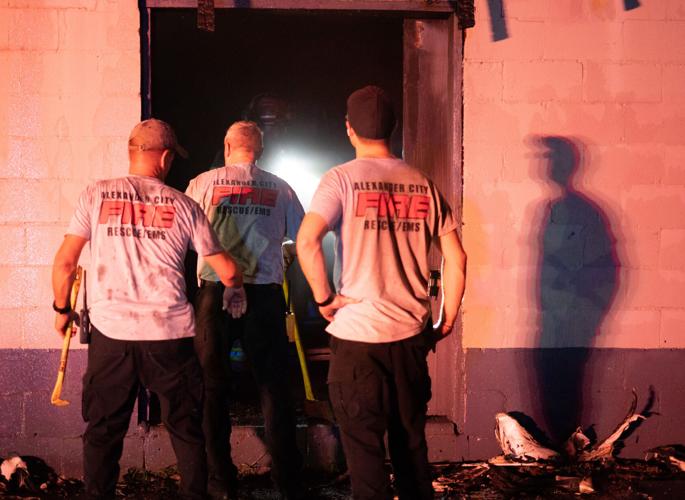 Photos: Firefighters battle blaze at McGhee Furniture Warehouse