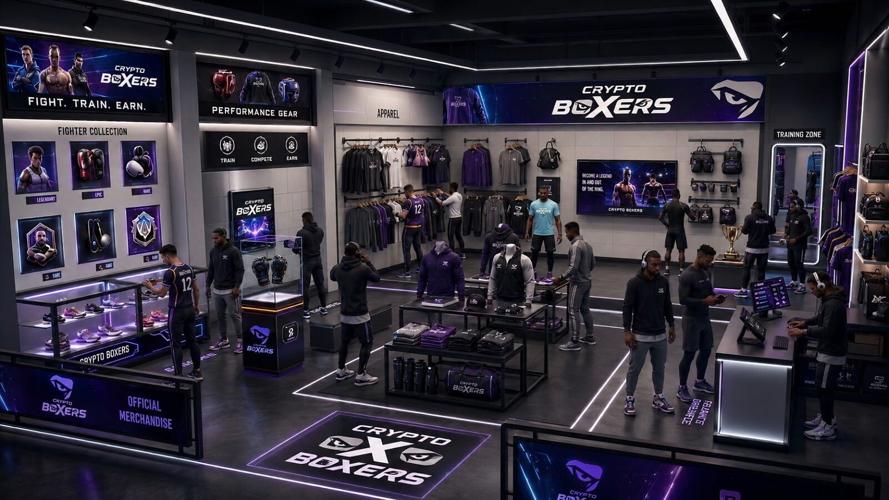 The CryptoBoxers Online Gym Store on PlayChange.io is designed as a virtual merchandise and fan engagement hub where gamers, athletes, and fans can access official apparel, performance gear, fighter collections, and interactive platform experiences.