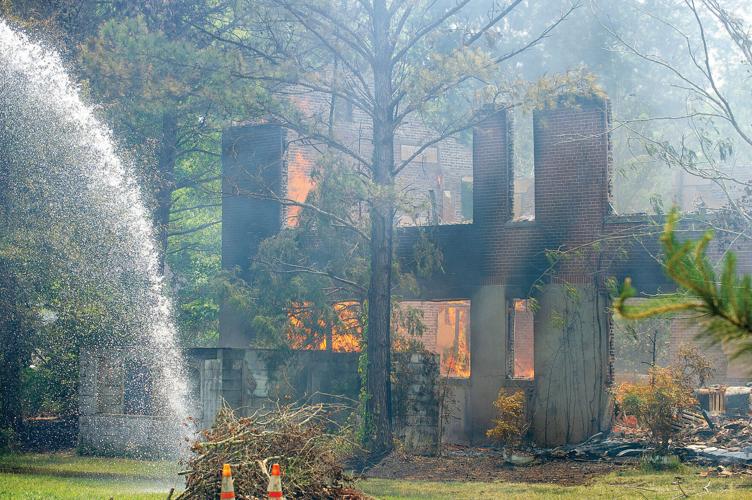 PHOTOS: Old Camp Hill School destroyed by fire