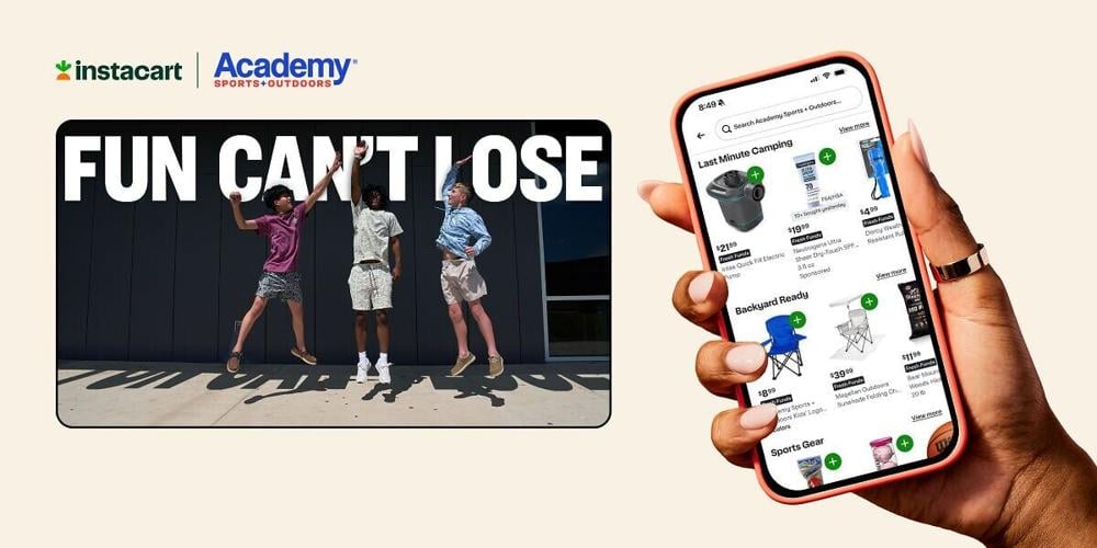 Academy Sports + Outdoors Joins the Instacart Marketplace at No Markups for Same-Day Delivery