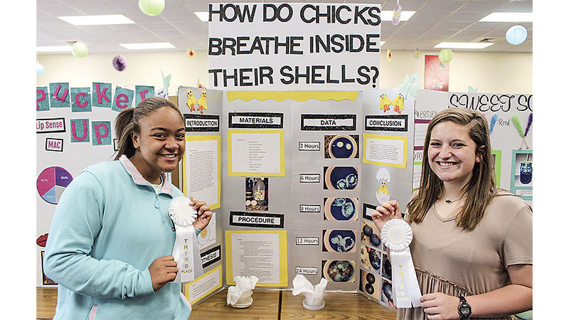 Alexander City Middle School students conduct research for science fair