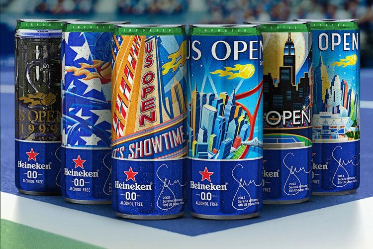 Heineken 0.0 2026 Limited Edition Collectible Cans Available at the US Open