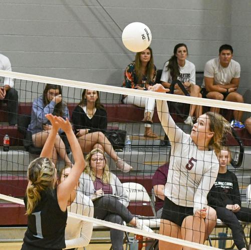 PHOTOS: Horseshoe Bend volleyball visits Elmore County
