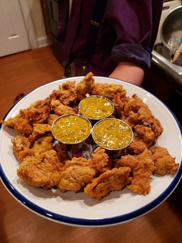 Fungi Fritters & Dipping Sauce