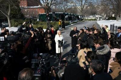 White House Press Secretary Karoline Leavitt said President Donald Trump was keeping military options open against Iran