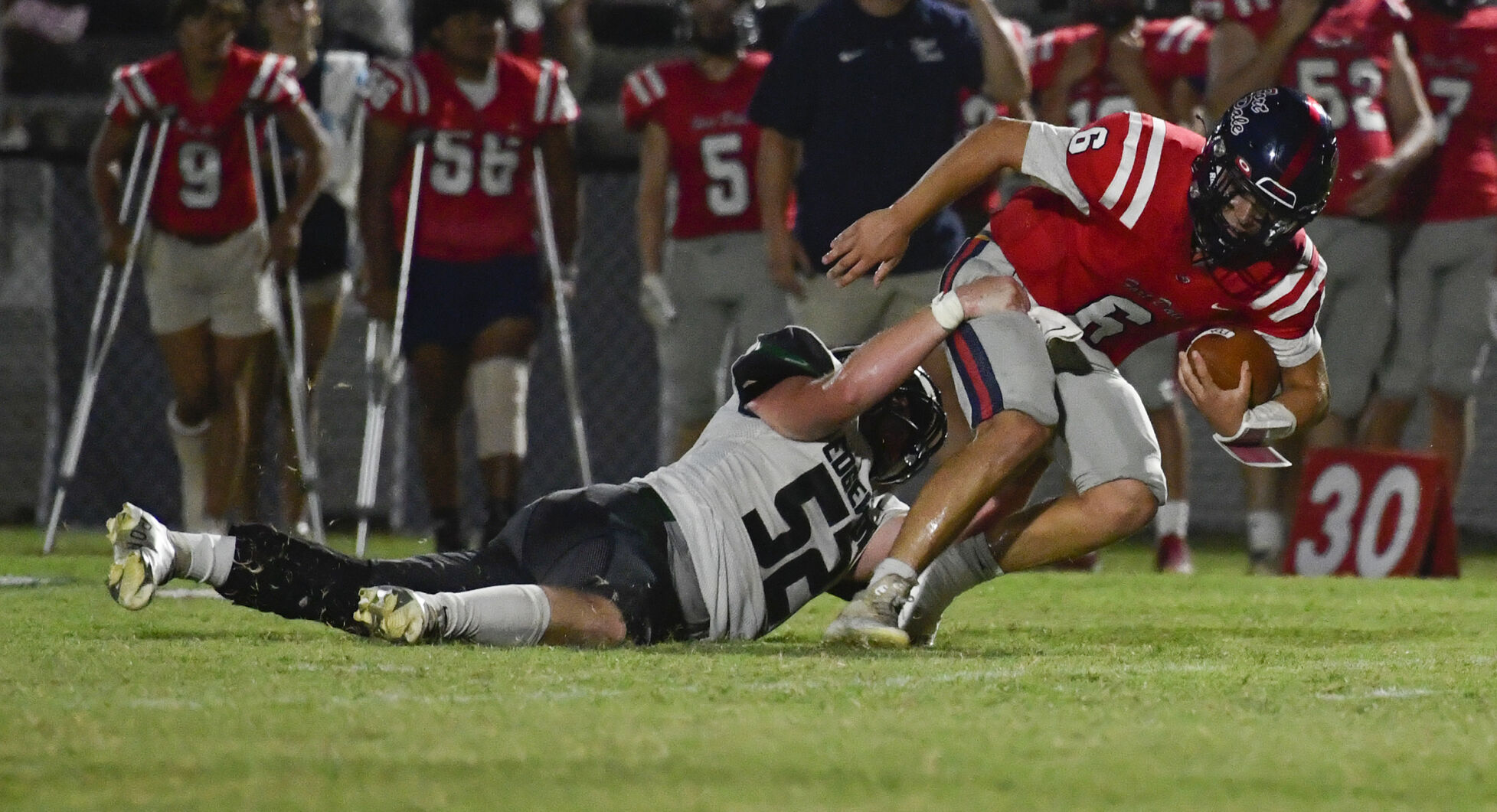 PHOTOS: Edgewood Academy football drops season opener
