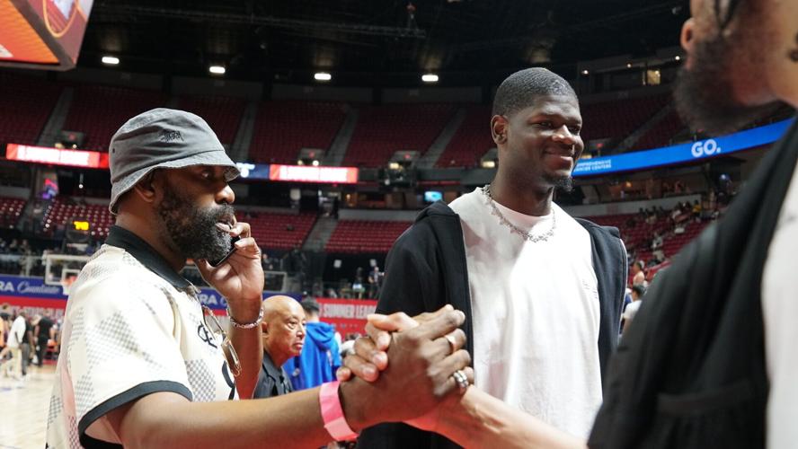 NBA legends stunned in natural diamonds courtside, but there was also a message behind their jewelry.
