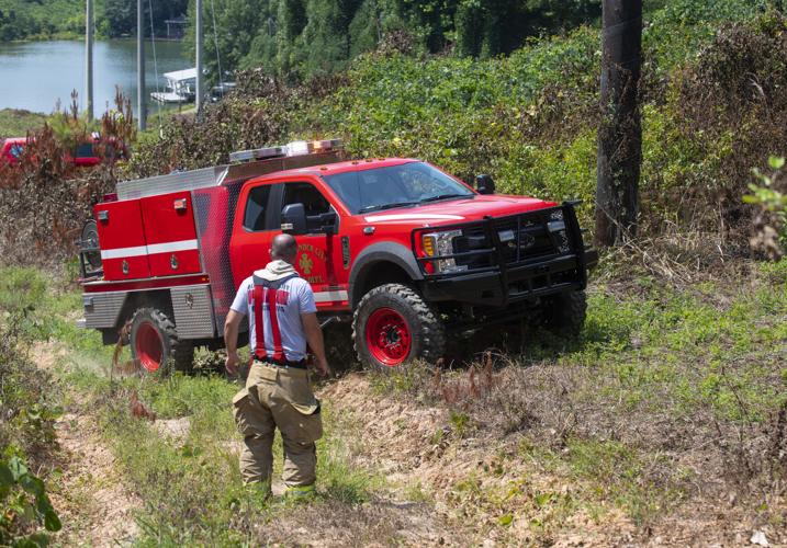 PHOTOS: Brush fire between Riverchase Drive and Sturdivant Road