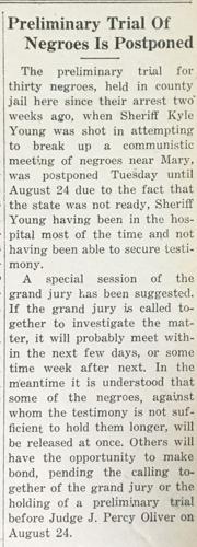 Local coverage of The Share Croppers Union