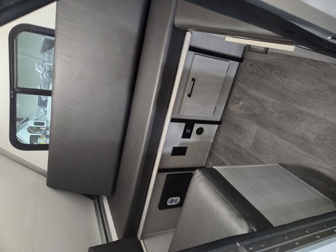 Ample storage for a campers dream towing journey, with sleeping comfort abound.