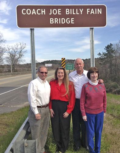 Signs designate Fain Bridge