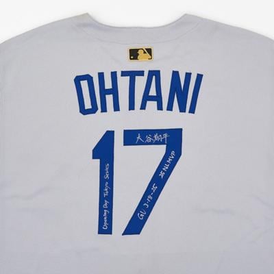 Shohei Ohtani's Signed Game-Worn Dodgers Jersey From His First-Ever MLB Game in Japan