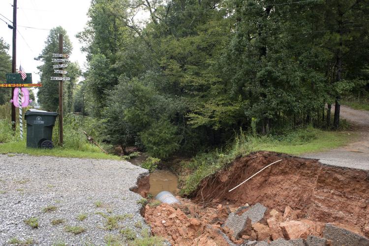 PHOTOS: Amber Hill Road washout