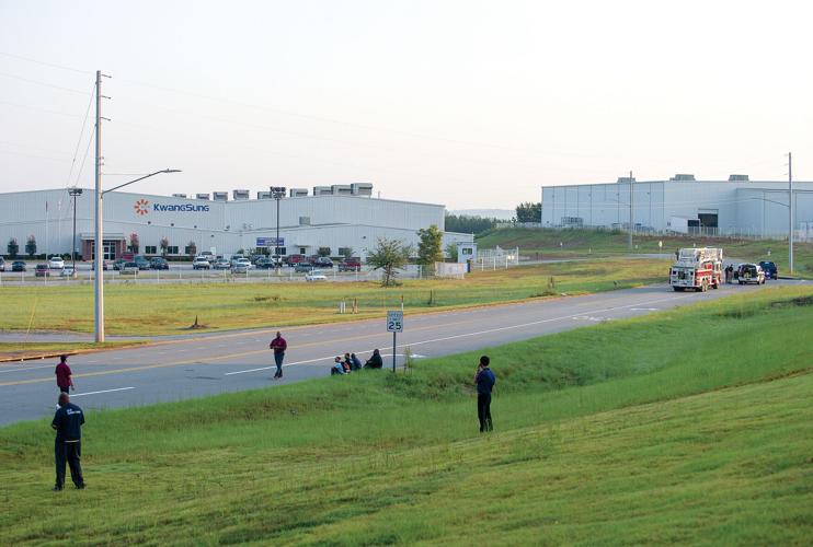 Gas leak causes evacuation at industrial park