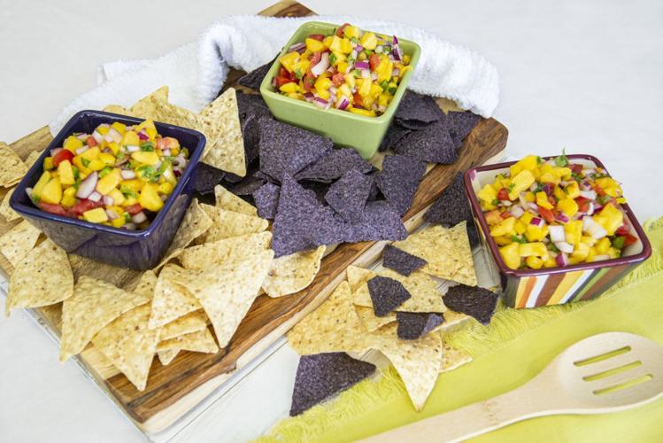 Peach Mango Tomato Salsa
