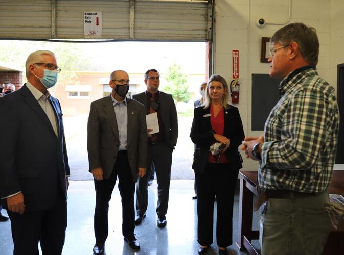 Senators Tour ISTC campus - candid with instructor.jpg