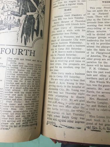 Local coverage of The Share Croppers Union