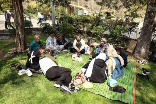 Tehran's many parks have been refuges since the war began