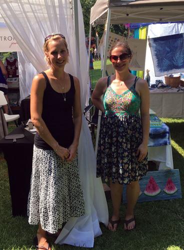 Auburn ladies work with silver, indigo