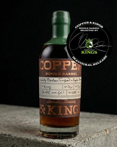 Louisville Kings and Copper & Kings Launch Inaugural Season Limited Collector Bourbon - 15 Year Kentucky Bourbon Finished for an Additional 3+ Years in an Apple Brandy Barrel