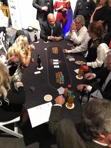 Countdown to midnight at New year's Eve Casino night