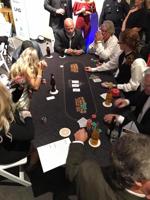 Countdown to midnight at New year's Eve Casino night