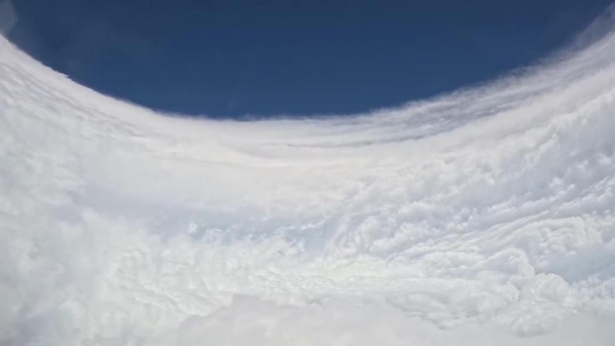 Hurricane Hunters capture incredible views from inside eye of storm
