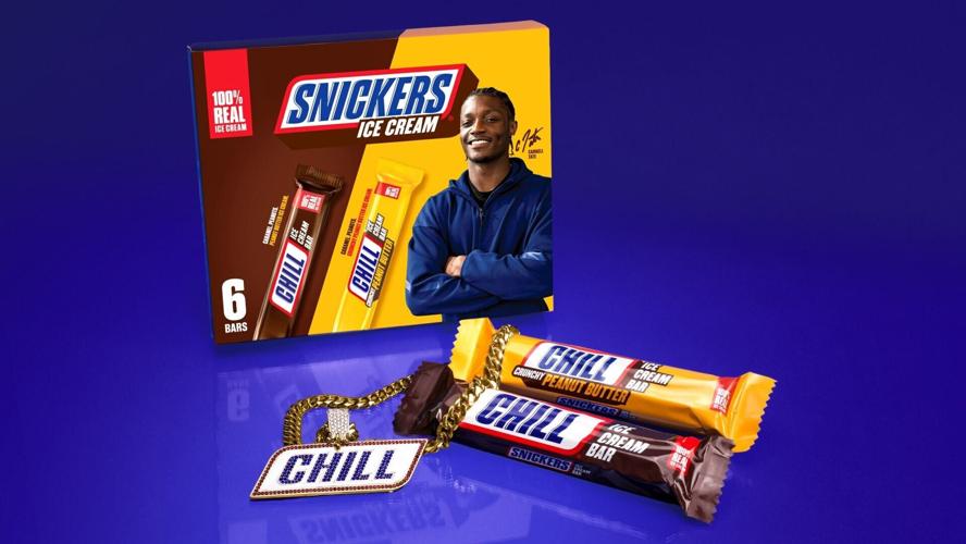 NFL prospect Carnell Tate and SNICKERS® Ice Cream are cooling down the hottest 2026 NFL Draft takes with new limited-edition “Chill” bars and custom-designed “Chill Chain.”