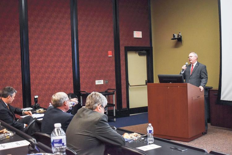 Attorney General Steve Marshall, Rep. Ed Oliver speak at chamber luncheon