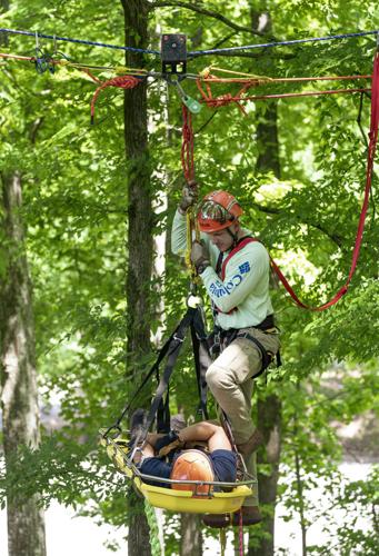 Firefighter train for technical rescues at the Sportsplex