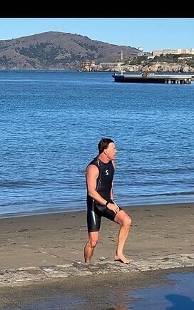 Training for “Escape From Alcatraz” swim - Craig F. Ashton