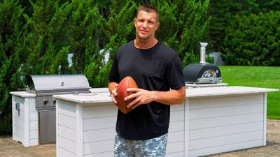 Rob Gronkowski Completes Backyard Transformation with Custom RTA Outdoor Kitchen