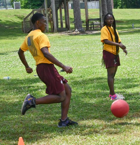 PHOTOS: Benjamin Russell Navy JROTC plays kickball