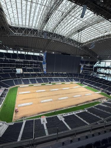 ATT Stadium Perimeter - during stadium conversion for WC26